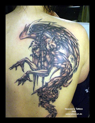 Dark Angel Tattoo Design Picture