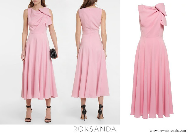 Kate Middleton wore ROKSANDA Brigitte crepe midi dress (customised version)