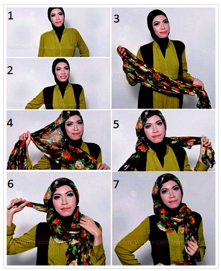 Kumpulan Tutorial Hijab Modern Ima Scarf Terbaru 2016