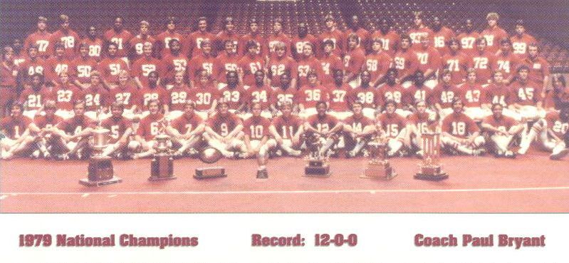 1979 Alabama Football Roster