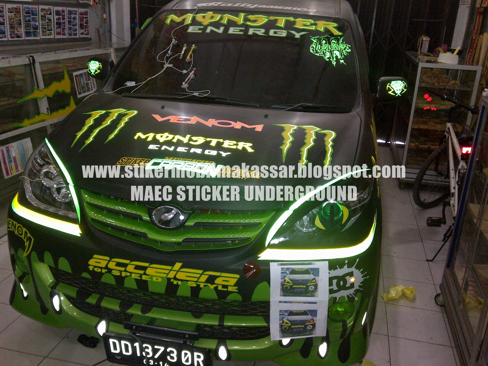 MAEC STICKER UNDERGROUND MAKASSAR GALERI MONSTER ENERGY BY MAEC