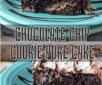 Chocolate Chip Cookie Poke Cake