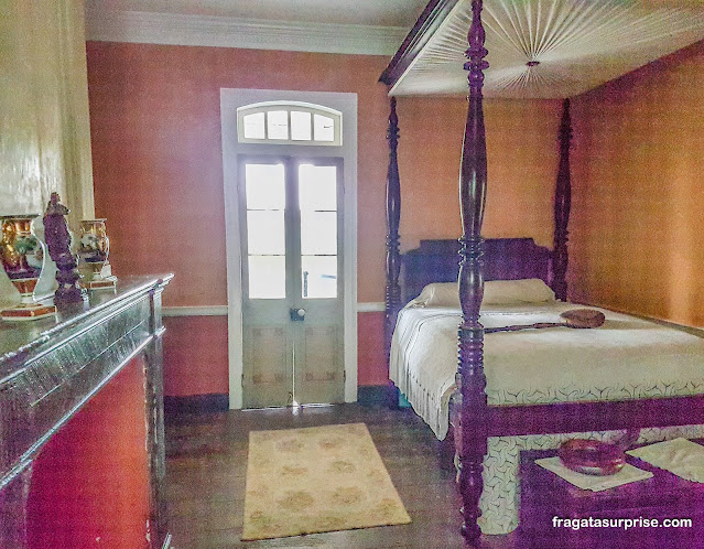 Dormitório da casa-grande da Whitney Plantation na Luisiana