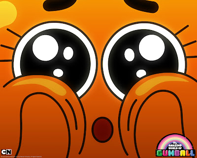 Amazing World of Gumball Darwin Huge Eyes HD Wallpaper