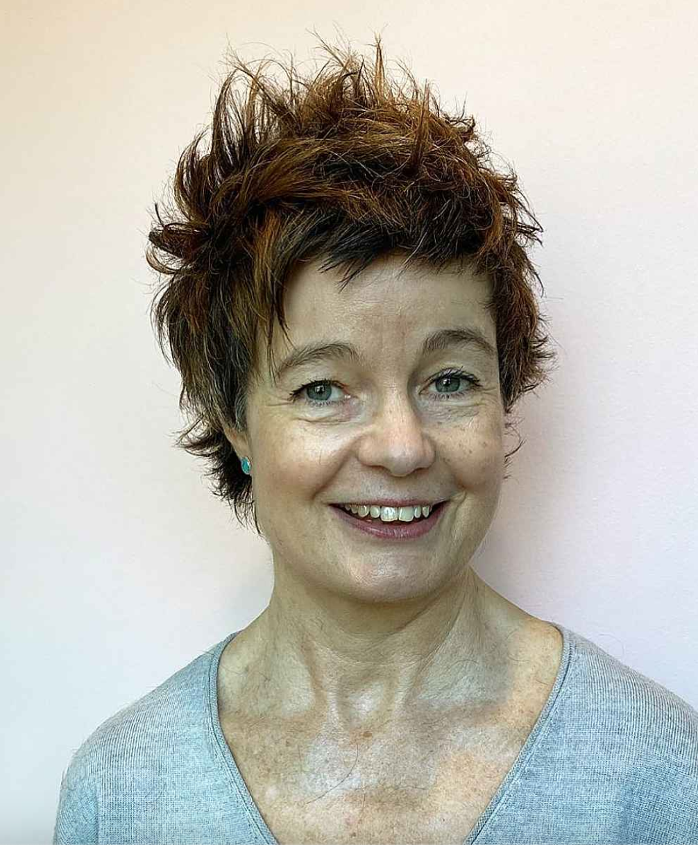 short spiky haircuts for over 60