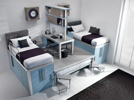 Modern bedroom boy’s storey loft design by Tumidei Spa-6