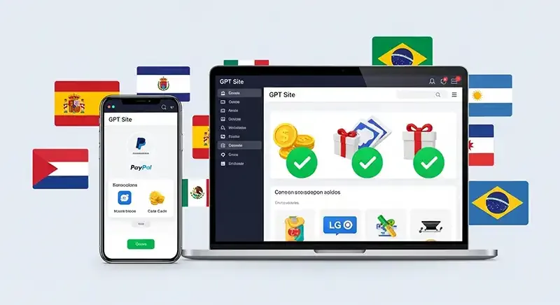 Best GPT site for users in Spain and Latin America offering rewards like PayPal and gift cards