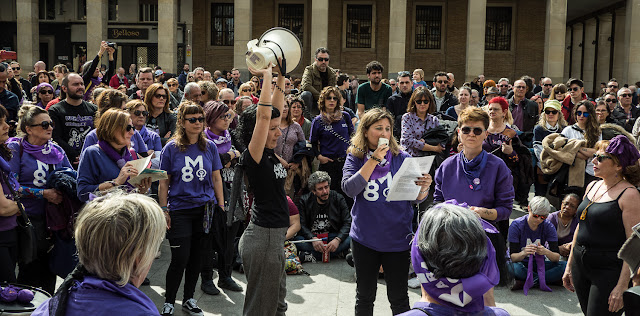 8m 2020 Zaragoza Feminista Performance Plaza Pilar Zaragoza