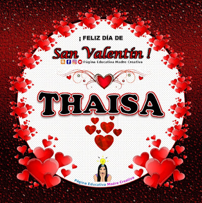 Feliz Día de San Valentín - Nombre Thaisa