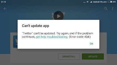 Cara Mengatasi Play Store Can't Update Error Code 404