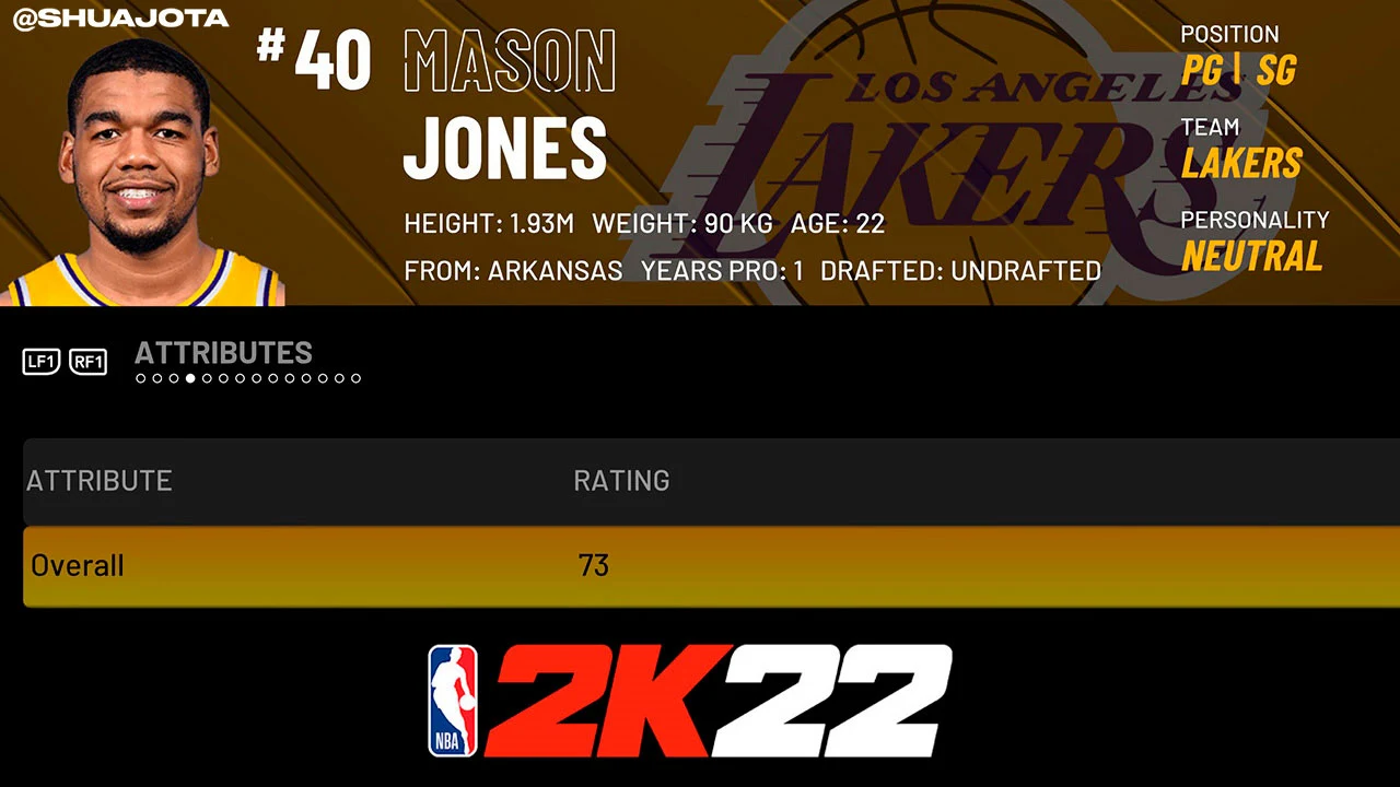 NBA 2K22 Mason Jones