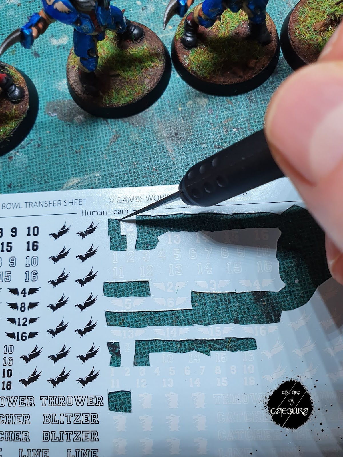 Micro set/micro sol for decal adehsion and testors dullcote to get rid of  sheen and glossy outline on decals. Makes for a painted on look. :  r/Warhammer40k