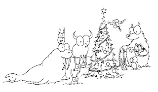 Christmas Images for Coloring, part 6