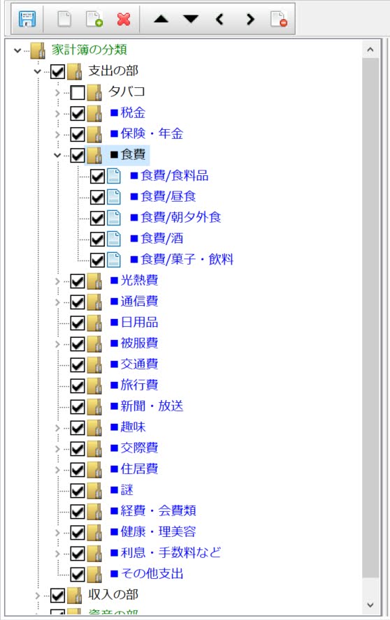 支出の部を全て入れたぜ