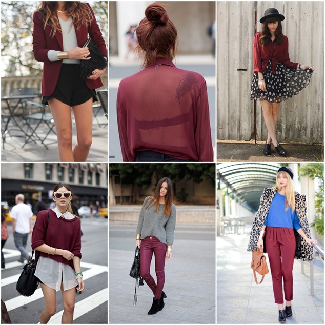 burgundy x