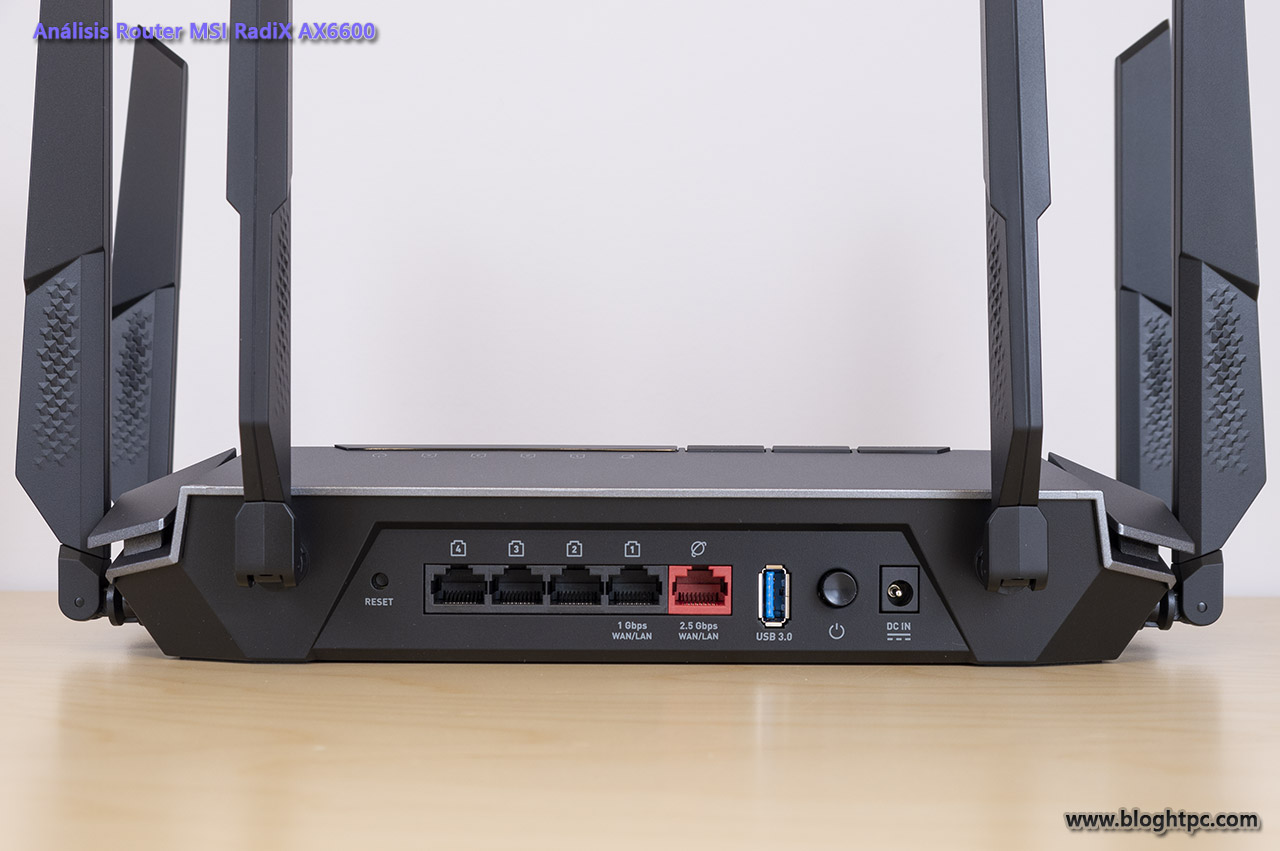 Blog H T P C: Análisis Router MSI RadiX AX6600 Gaming