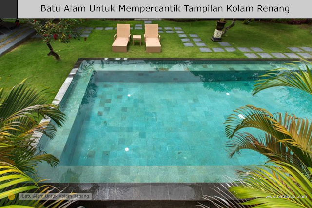 Batu Alam Untuk  Mempercantik Tampilan Kolam  Renang  JUAL  