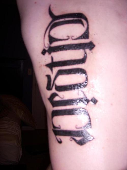 Ambigram Tattoo Photos