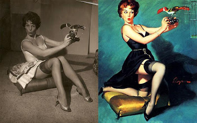 modelos reales de las pin-ups