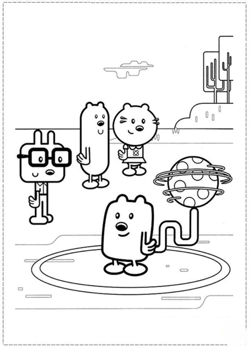 download wow wow wubbzy coloring free print