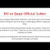 What is a DO letter?