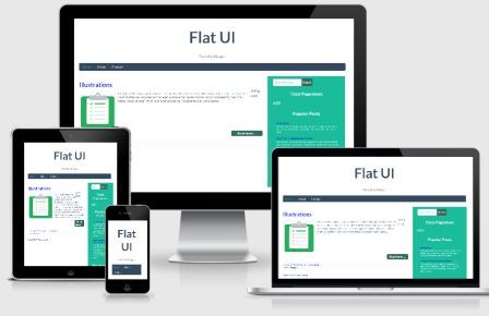 FLAT UI Responsive Blogger Template