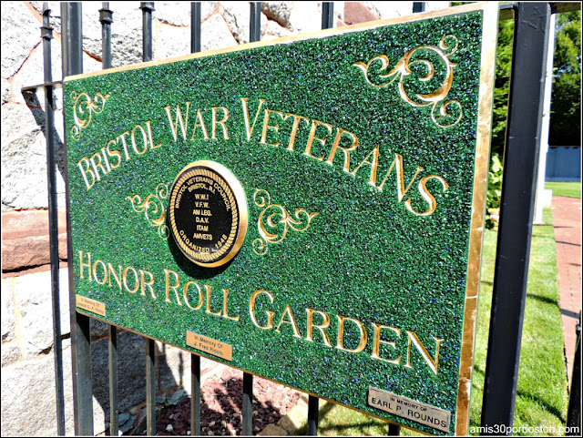 Bristol War Veterans Honor Roll Garden