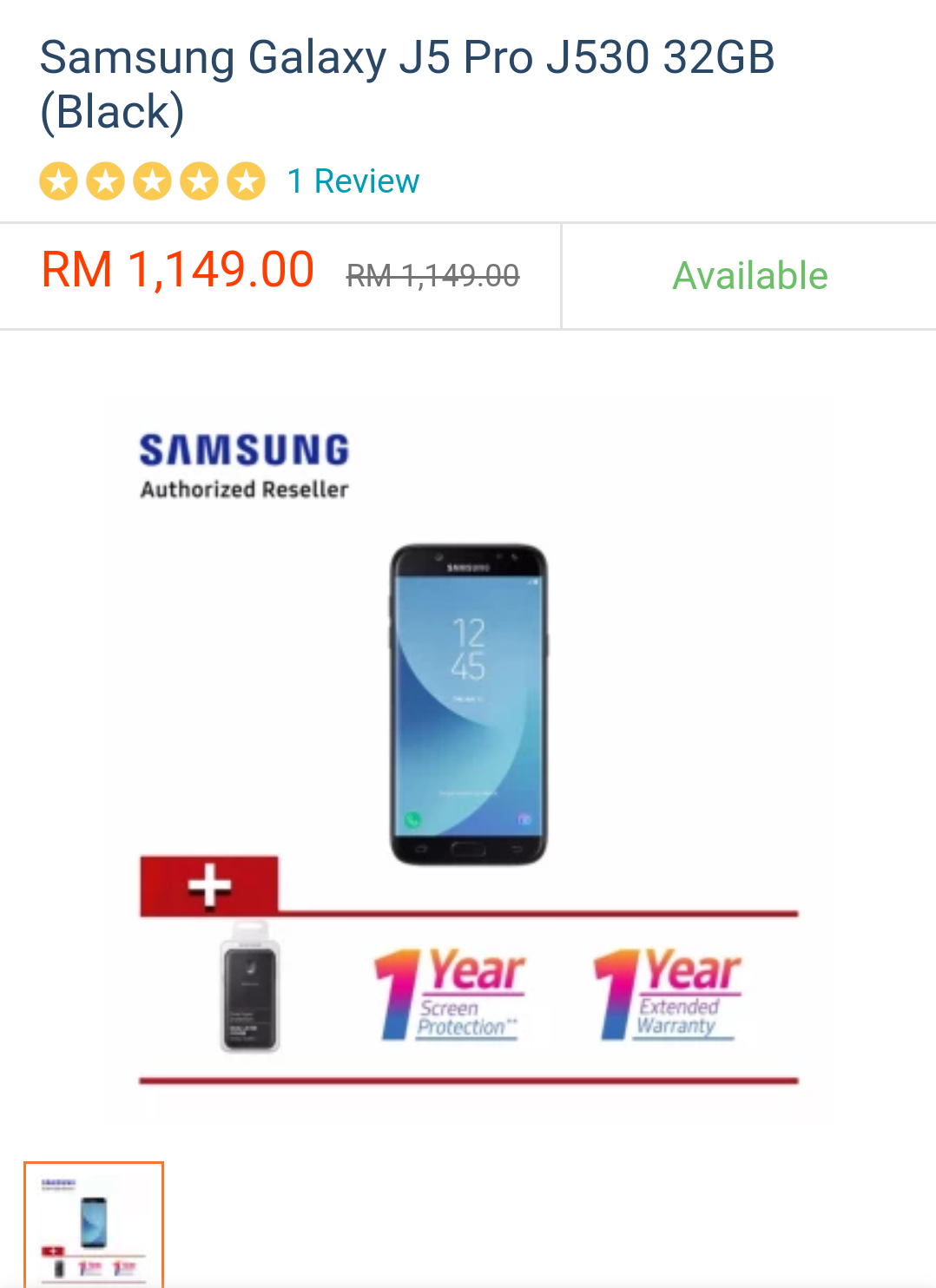 Samsung Galaxy J3, J5, J7 Pro Kini Dijual Di Lazada 