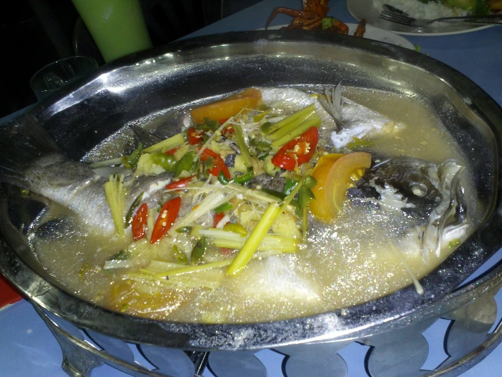 Resepi Ikan Siakap Stim Halia / Resepi Ikan Merah Masak Asam Pedas