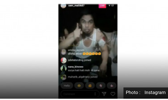 Pelaku Kerusuhan Mako Brimob Live di IG 