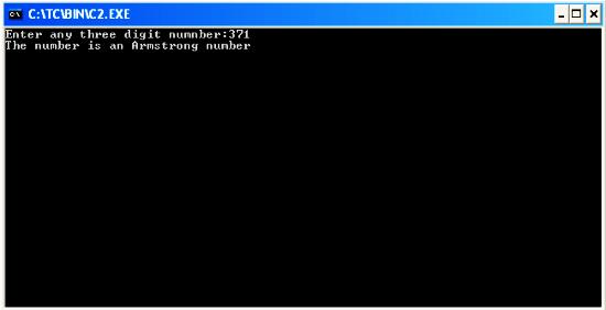 C program to find whether a given number is an Armstrong number or not