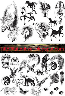 Animals Creative Vector n Font Tattoo 2013