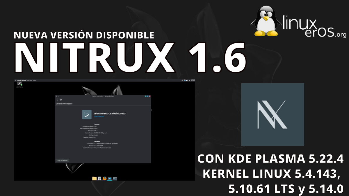 Nitrux 1.6 lanzado oficialmente con tienda de AppImage y más