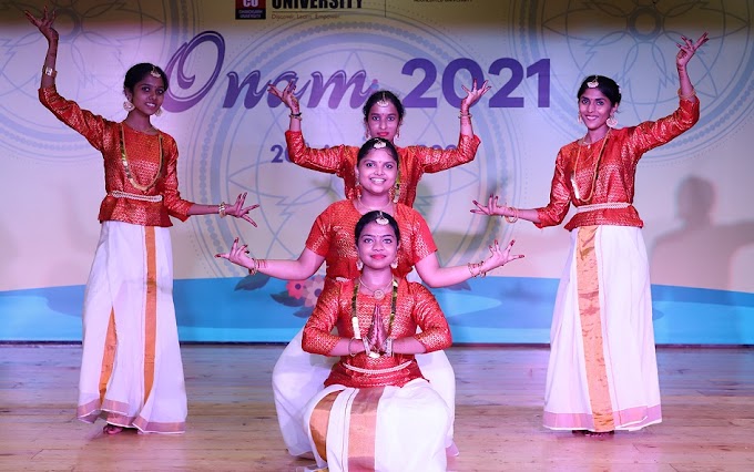 Students from Kerala at Chandigarh University celebrated Onam