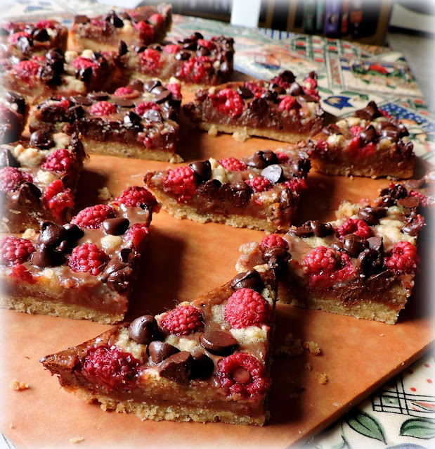 Chocolate Raspberry Pie Bars