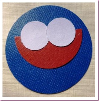 Blue Angry Bird Birthday card