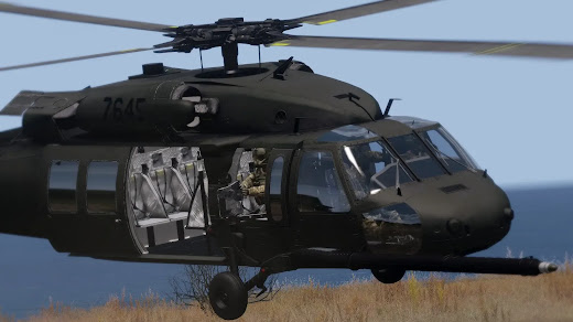 クリック可能な操縦席を持つArma3用H-60 Interactive Blackhawk pack MOD