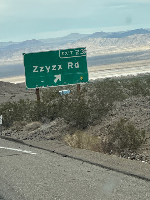 ZZYZX ROAD INTERSTATE 15 SIGN