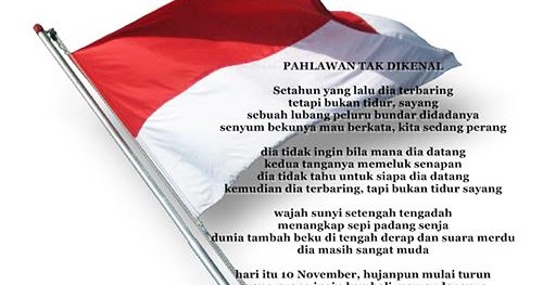 Kumpulan Puisi Kemerdekaan RI 17 Agustus dan Puisi Pahlawan