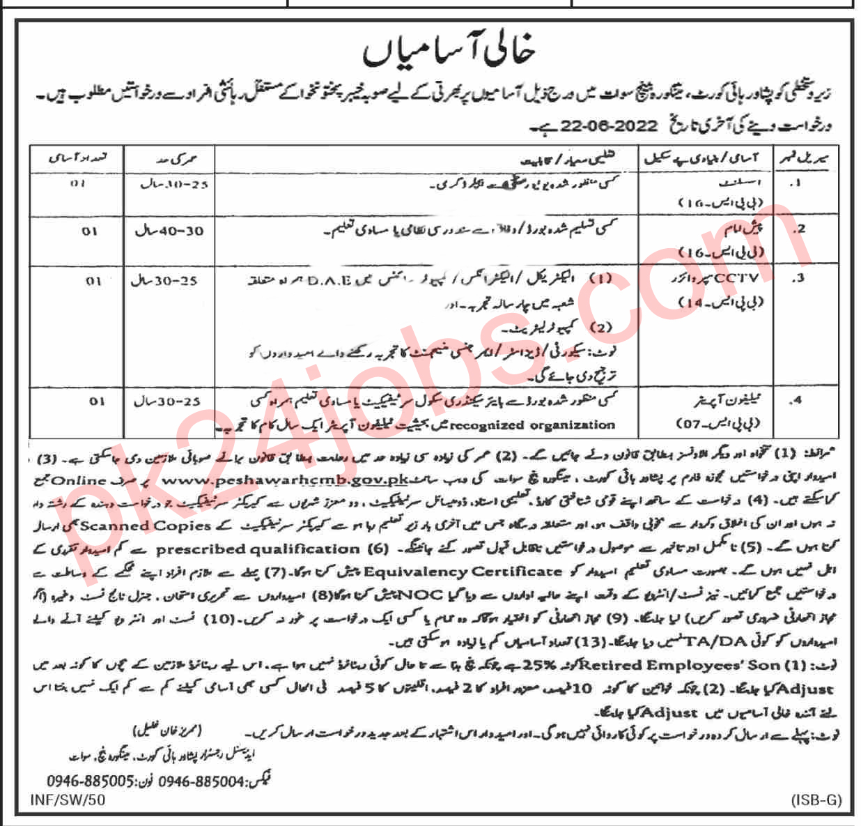 High Court Jobs 2022 – Government Jobs 2022