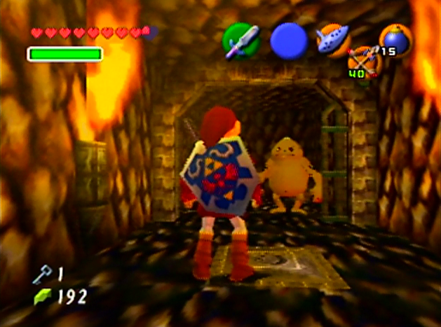 Freeing a Goron in the Fire Temple