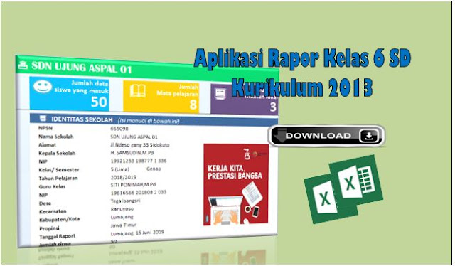Aplikasi Rapor Kelas 6 Kurikulum 2013 Semester 2
