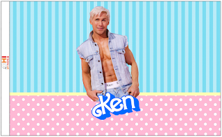 Ken, Barbie the Movie: Free Printable Candy Bar Labels.