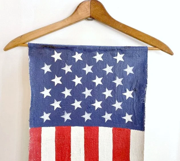 flag on hanger