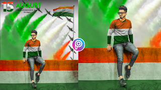 Picsart 15 August Independence Day Photo Editing 2021 || 15 August Trending Photo Editing Concept