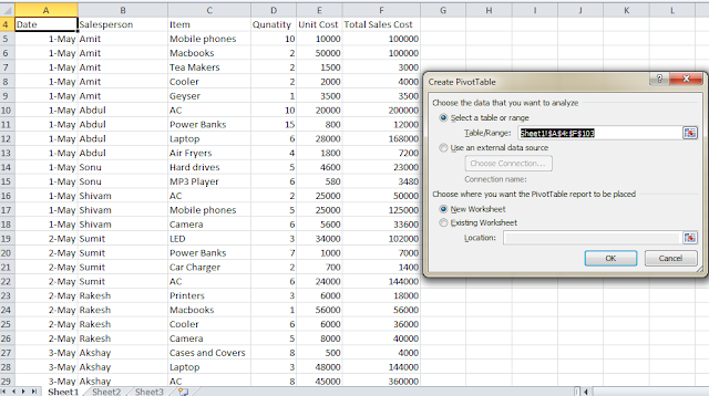 How to use Pivot Table in Excel