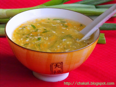 vegetable coriander soup, Chinese vegetable soup, authentic chinese recipe, vegetable soup recipe