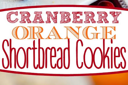 Cranberry Orange Shortbread Cookies