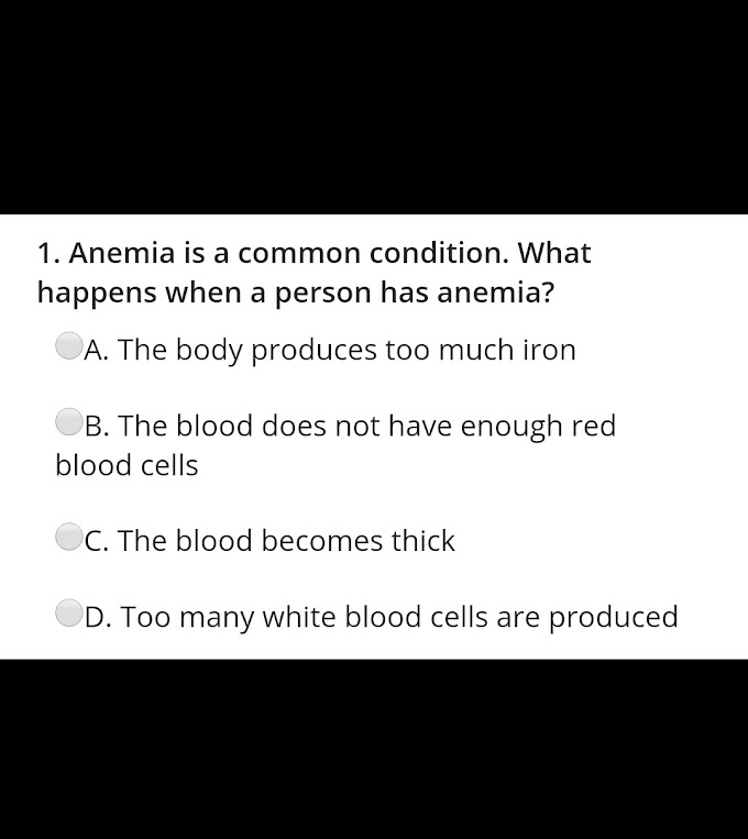 Anemia MCQ