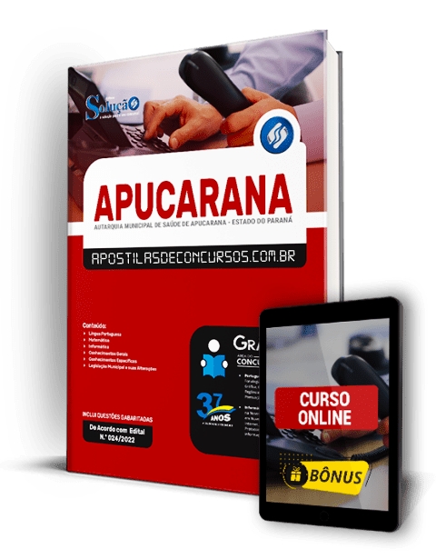 Apostila Concurso Apucarana PR 2022 PDF e Impressa